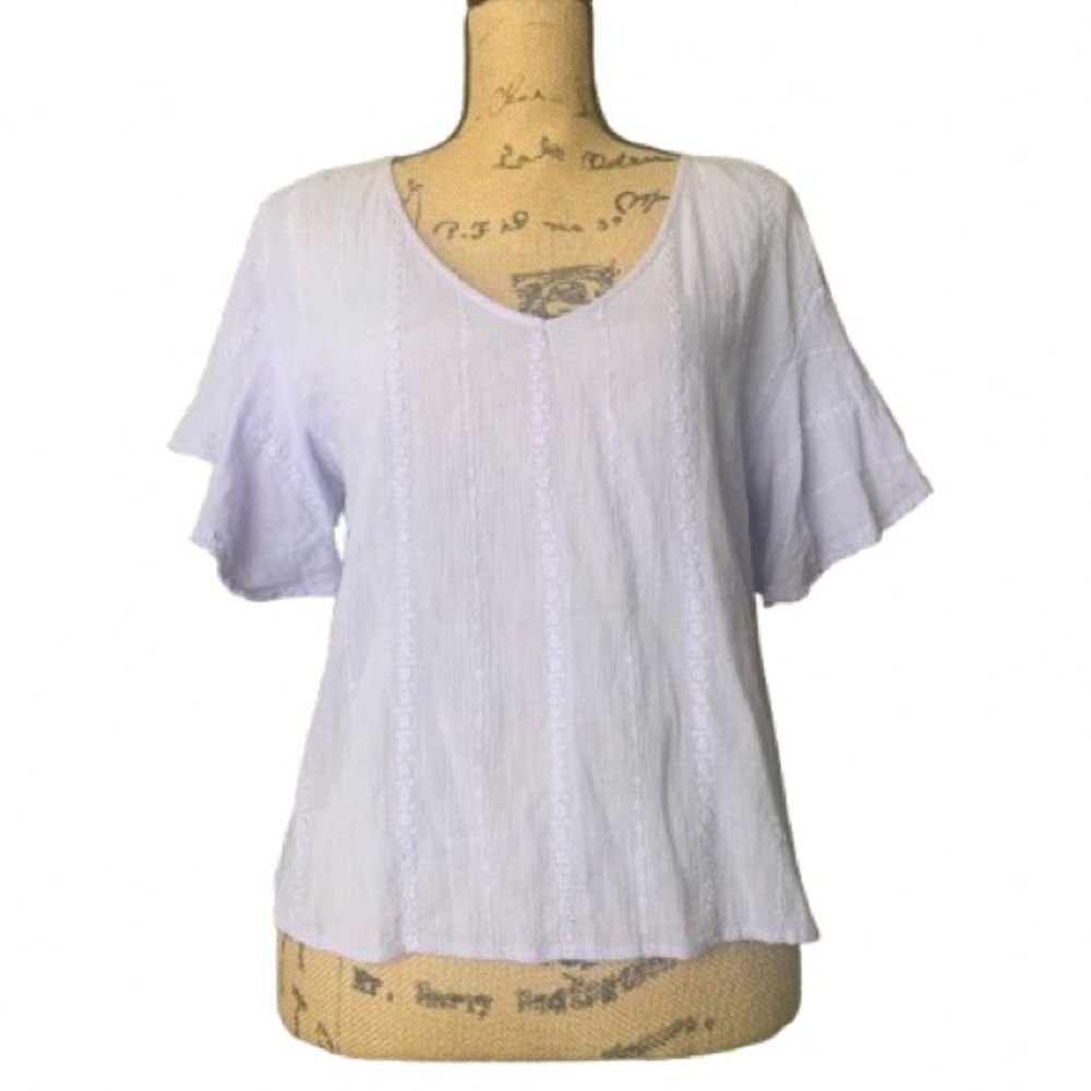 💛 Universal Thread Flutter Sleeve Top